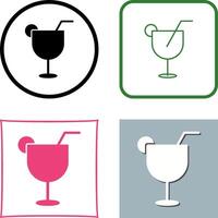 Unique Drinks Icon Design vector