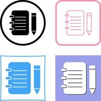 Unique Notepad Icon Design vector