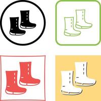 Unique Boots Icon Design vector