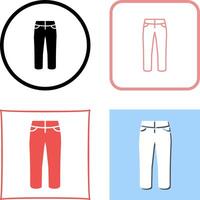 Trousers Icon Design vector