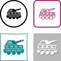 infantería tanque icono diseño vector