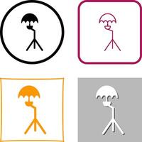 Unique Umbrella Stand Icon Design vector