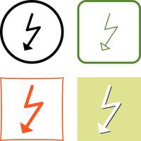 Unique Flash Icon Design vector