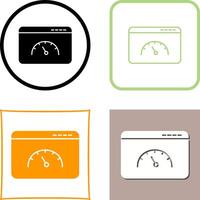 Page Speed Icon Design vector