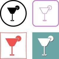 Cocktail Drink Icon Design vector