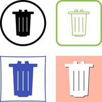 diseño de icono de basura vector