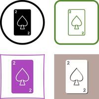 Spades Card Icon Design vector