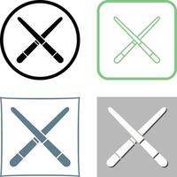 Pool Cue Icon Design vector