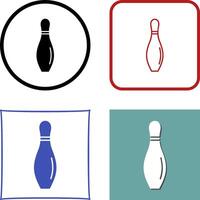 Bowling Pin Icon Design vector