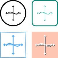 Unique Graph Icon Design vector