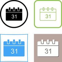 Unique Calendar Icon Design vector