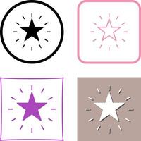 Unique Star Icon Design vector