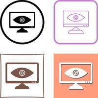 Unique Web Visibility Icon Design vector