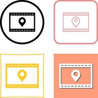 Unique Location Web Advertising Icon Design vector