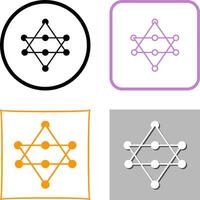 Unique Networks Icon Design vector