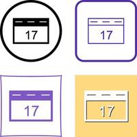 Unique Event Management Icon Design vector