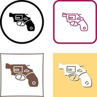 Unique Revolver Icon Design vector