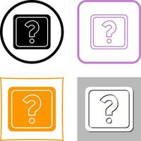 Unique Question Mark Icon Design vector