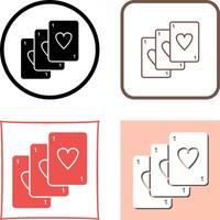 Unique Deck of Cards Icon Design vector