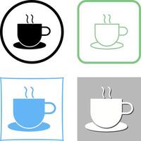 Unique Hot Coffee Icon Design vector