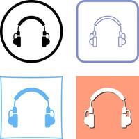 Unique Headphones Icon Design vector