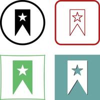 Unique Bookmarking Services Icon Design vector