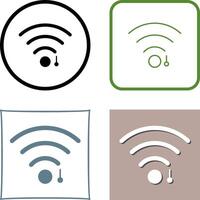 único Wifi firmar icono diseño vector