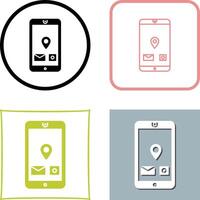 Unique Mobile Applications Icon Design vector