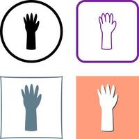 Unique Gloves Icon Design vector