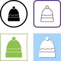 Warm Cap Icon Design vector