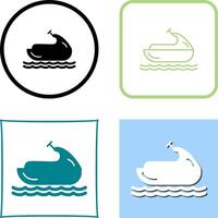 Jet Ski Icon Design vector