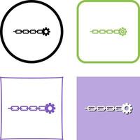 Unique Link Sales Icon Design vector