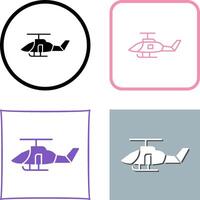 diseño de icono de helicóptero militar vector