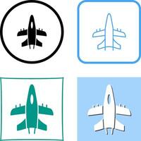 Military Plane Icon Design vector