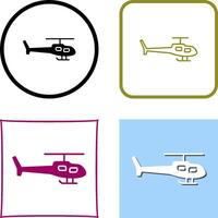 diseño de icono de helicóptero vector