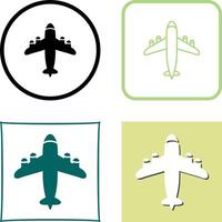 Flying Airplane Icon Design vector