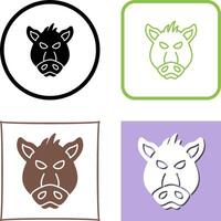 Pig Icon Design vector