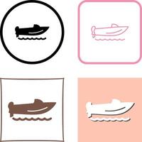 Speed Boat Icon Design vector