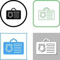 Id Card Icon Design vector