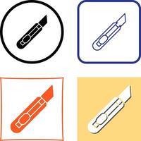 Stationery Knife Icon Design vector