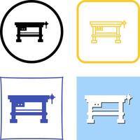 Work Bench Icon Design vector