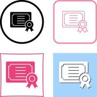 Certificate Icon Design vector