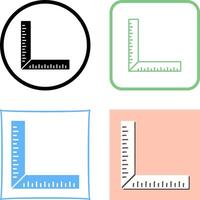 square Ruler Icon Design vector