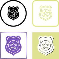 policía proteger icono diseño vector