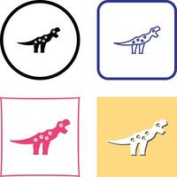 Dinosaur Icon Design vector