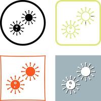 Unique Virus Icon Design vector