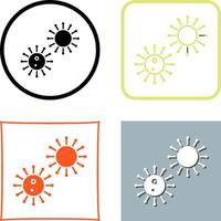 único virus icono diseño vector