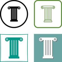 Pillar Icon Design vector