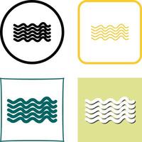 Magnetic Waves Icon Design vector