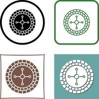 Roulette Icon Design vector